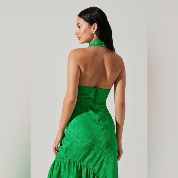 NWT Size S - ASTR The Label Caspia Halter Side-Slit Midi Dress - Picture 6 of 11
